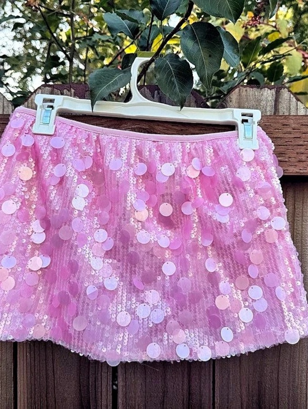 Coco & Shay Pink Sequin Mini Skirt